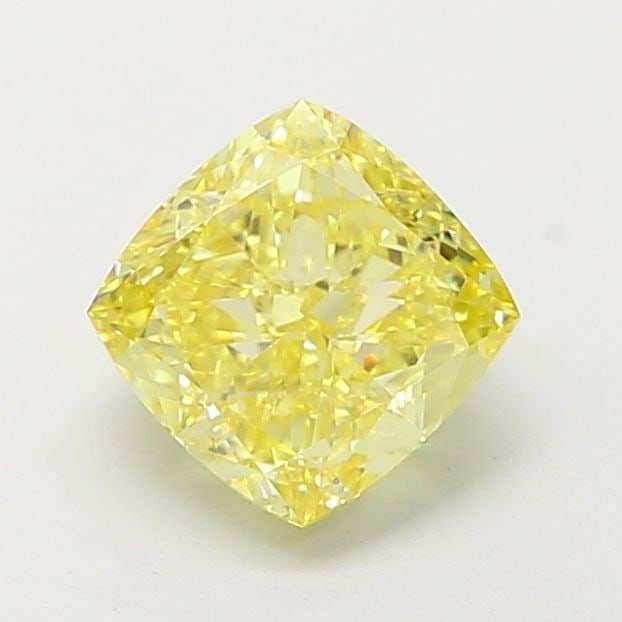 Loose Diamond - CUSHION MODIFIED 1.71ct Fancy Intense Yellow VVS2: Loose Diamond - CUSHION MODIFIED 1.71ct Fancy Intense Yellow VVS2 Source: This is a real non-mined Diamond that has been grown in a lab Shape: CUSHION MODIFIED Carats: 1.71 Color: Fancy Intense Yellow