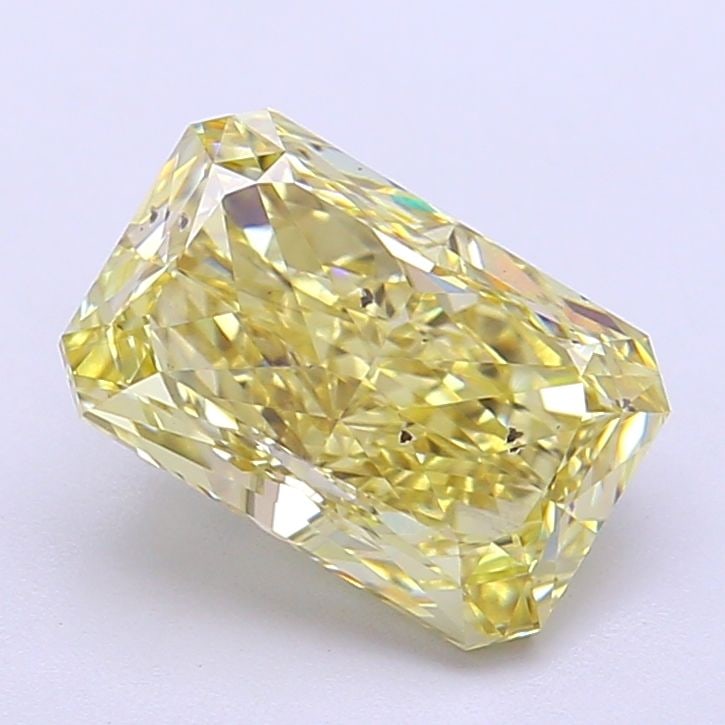 Loose Diamond - RADIANT 2.65ct Fancy Yellow SI1: Loose Diamond - RADIANT 2.65ct Fancy Yellow SI1 Source: This is a real non-mined Diamond that has been grown in a lab Shape: RADIANT Carats: 2.65 Color: Fancy Yellow Certification: IGI Video: