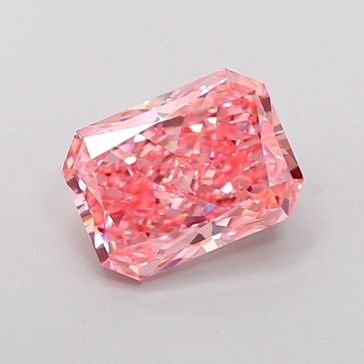 Loose Diamond - RADIANT 2.84ct Fancy Vivid Pink VS1: Loose Diamond - RADIANT 2.84ct Fancy Vivid Pink VS1 Source: This is a real non-mined Diamond that has been grown in a lab Shape: RADIANT Carats: 2.84 Color: Fancy Vivid Pink Certification: IGI Video: