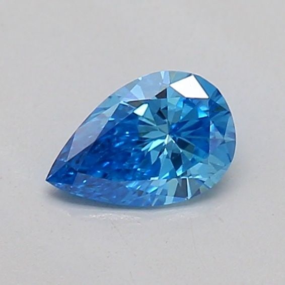 Loose Diamond - PEAR 0.2ct Fancy Vivid Blue VS2: Loose Diamond - PEAR 0.2ct Fancy Vivid Blue VS2 Source: This is a real non-mined Diamond that has been grown in a lab Shape: PEAR Carats: 0.2 Color: Fancy Vivid Blue Certification: IGI Video: