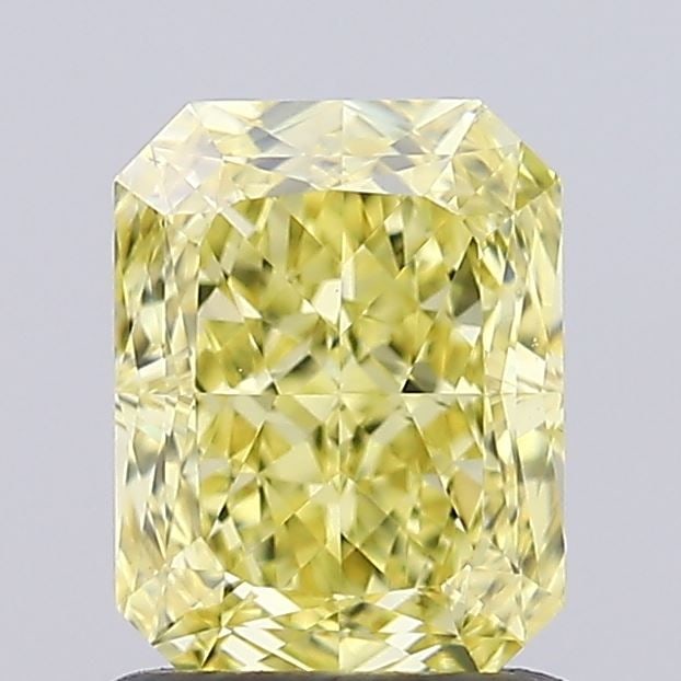 Loose Diamond - RADIANT 1.15ct Fancy Intense Yellow VS1: Loose Diamond - RADIANT 1.15ct Fancy Intense Yellow VS1 Source: This is a real non-mined Diamond that has been grown in a lab Shape: RADIANT Carats: 1.15 Color: Fancy Intense Yellow Certification: IGI