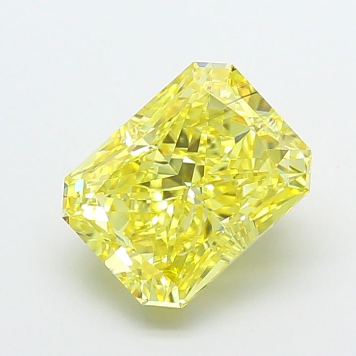 Loose Diamond - RADIANT 3.02ct Fancy Vivid Yellow VS2: Loose Diamond - RADIANT 3.02ct Fancy Vivid Yellow VS2 Source: This is a real non-mined Diamond that has been grown in a lab Shape: RADIANT Carats: 3.02 Color: Fancy Vivid Yellow Certification: IGI Vid