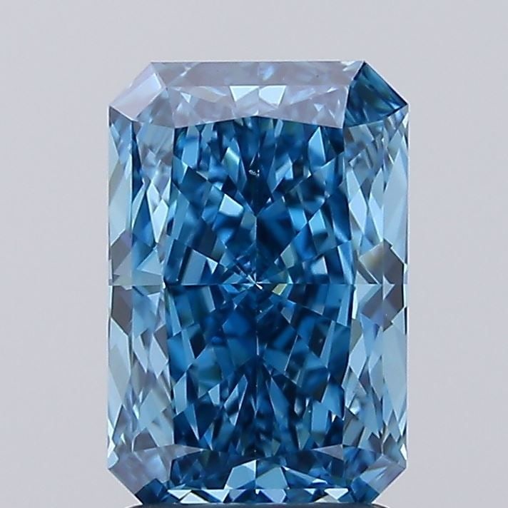 Loose Diamond - RADIANT 1.9ct Fancy Vivid Blue VS1: Loose Diamond - RADIANT 1.9ct Fancy Vivid Blue VS1 Source: This is a real non-mined Diamond that has been grown in a lab Shape: RADIANT Carats: 1.9 Color: Fancy Vivid Blue Certification: IGI Video: