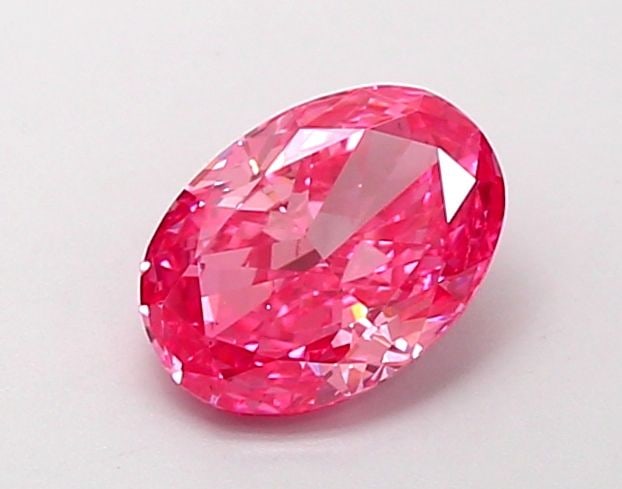 Loose Diamond - OVAL 1.01ct Fancy Vivid Pink VS2: Loose Diamond - OVAL 1.01ct Fancy Vivid Pink VS2 Source: This is a real non-mined Diamond that has been grown in a lab Shape: OVAL Carats: 1.01 Color: Fancy Vivid Pink Certification: IGI Video: