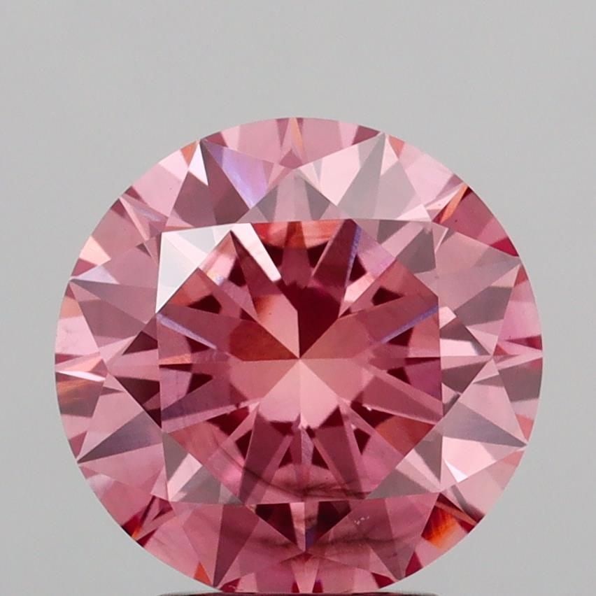 Loose Diamond - ROUND 3.03ct Fancy Vivid Pink SI1: Loose Diamond - ROUND 3.03ct Fancy Vivid Pink SI1 Source: This is a real non-mined Diamond that has been grown in a lab Shape: ROUND Carats: 3.03 Color: Fancy Vivid Pink Certification: IGI Video: