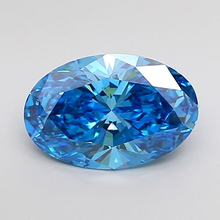 Loose Diamond - OVAL 2.03ct Fancy Vivid Blue VS1: Loose Diamond - OVAL 2.03ct Fancy Vivid Blue VS1 Source: This is a real non-mined Diamond that has been grown in a lab Shape: OVAL Carats: 2.03 Color: Fancy Vivid Blue Certification: IGI Video: