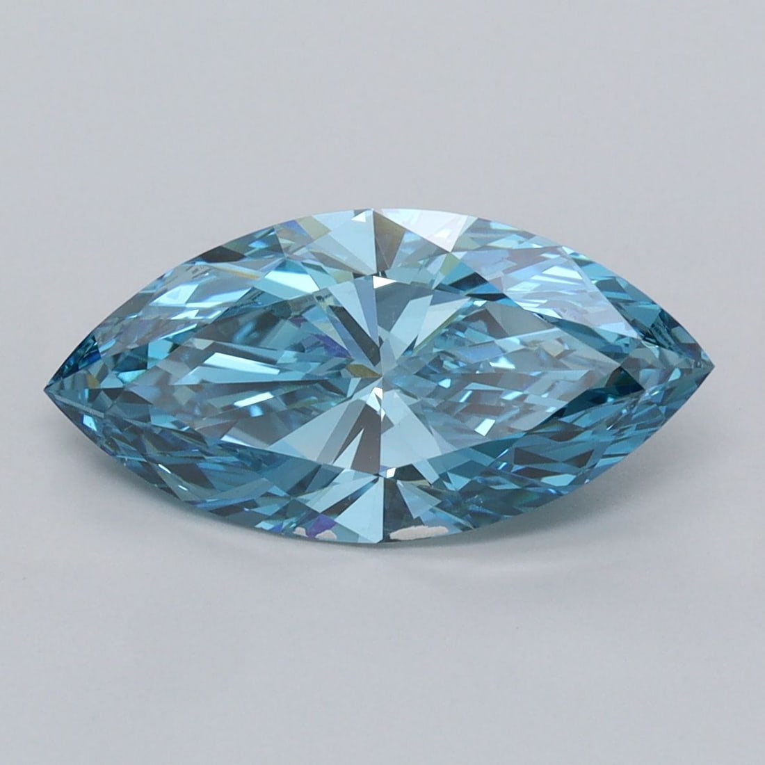 Loose Diamond - MARQUISE 2.5ct Fancy Vivid Blue VVS2: Loose Diamond - MARQUISE 2.5ct Fancy Vivid Blue VVS2 Source: This is a real non-mined Diamond that has been grown in a lab Shape: MARQUISE Carats: 2.5 Color: Fancy Vivid Blue Certification: IGI Video: