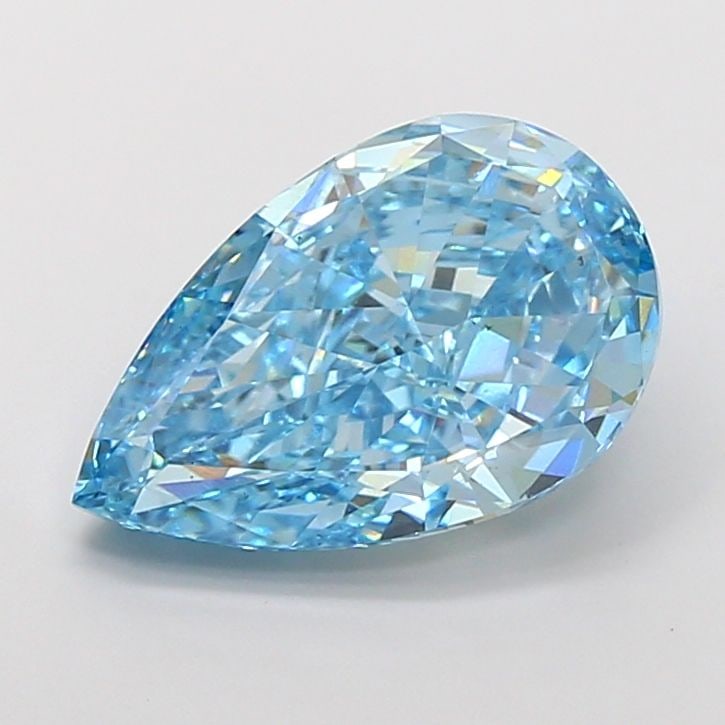 Loose Diamond - PEAR 7.01ct Fancy Vivid Blue VS2: Loose Diamond - PEAR 7.01ct Fancy Vivid Blue VS2 Source: This is a real non-mined Diamond that has been grown in a lab Shape: PEAR Carats: 7.01 Color: Fancy Vivid Blue Certification: IGI Video: