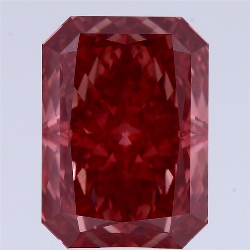 Loose Diamond - RADIANT 5.03ct Fancy Vivid Orangey Pink VS1 (1 of 1)