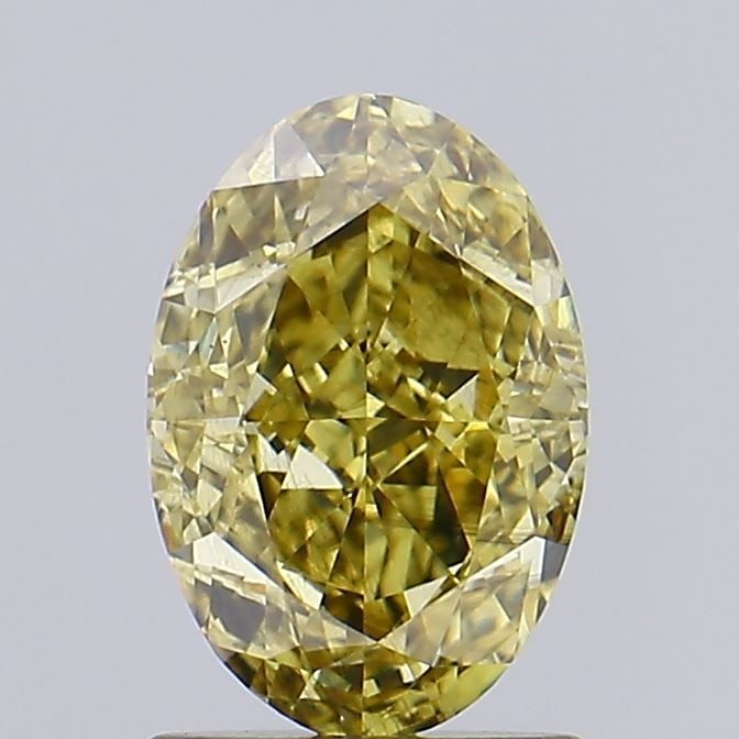 Loose Diamond - OVAL 1.29ct Fancy Gray Yellow SI1: Loose Diamond - OVAL 1.29ct Fancy Gray Yellow SI1 Source: This is a real non-mined Diamond that has been grown in a lab Shape: OVAL Carats: 1.29 Color: Fancy Gray Yellow Certification: IGI Video: