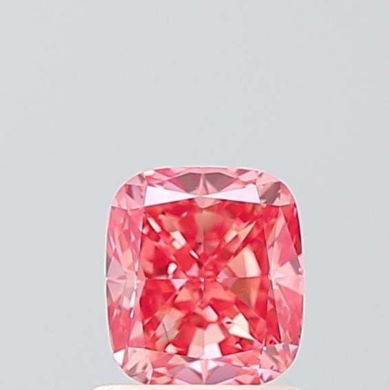 Loose Diamond - CUSHION MODIFIED 0.9ct Fancy Vivid Pink VS2: Loose Diamond - CUSHION MODIFIED 0.9ct Fancy Vivid Pink VS2 Source: This is a real non-mined Diamond that has been grown in a lab Shape: CUSHION MODIFIED Carats: 0.9 Color: Fancy Vivid Pink Certificat