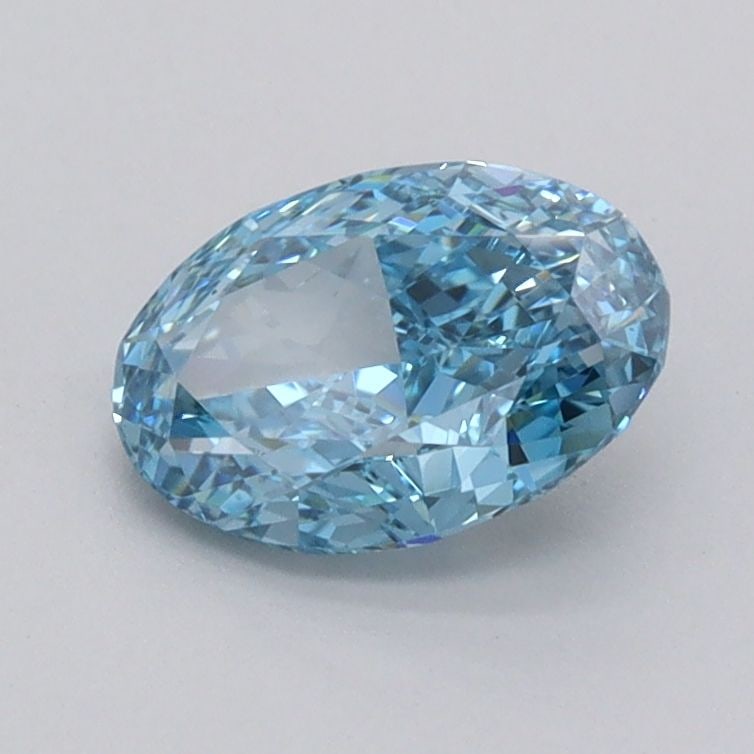 Loose Diamond - OVAL 1.01ct Fancy Vivid Blue VVS2: Loose Diamond - OVAL 1.01ct Fancy Vivid Blue VVS2 Source: This is a real non-mined Diamond that has been grown in a lab Shape: OVAL Carats: 1.01 Color: Fancy Vivid Blue Certification: IGI Video: