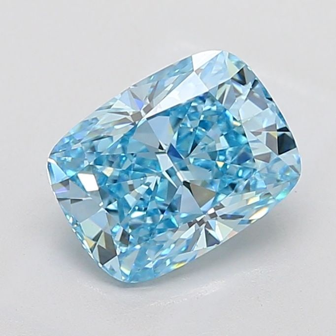 Loose Diamond - CUSHION MODIFIED 3.03ct Fancy Vivid Blue VS1: Loose Diamond - CUSHION MODIFIED 3.03ct Fancy Vivid Blue VS1 Source: This is a real non-mined Diamond that has been grown in a lab Shape: CUSHION MODIFIED Carats: 3.03 Color: Fancy Vivid Blue