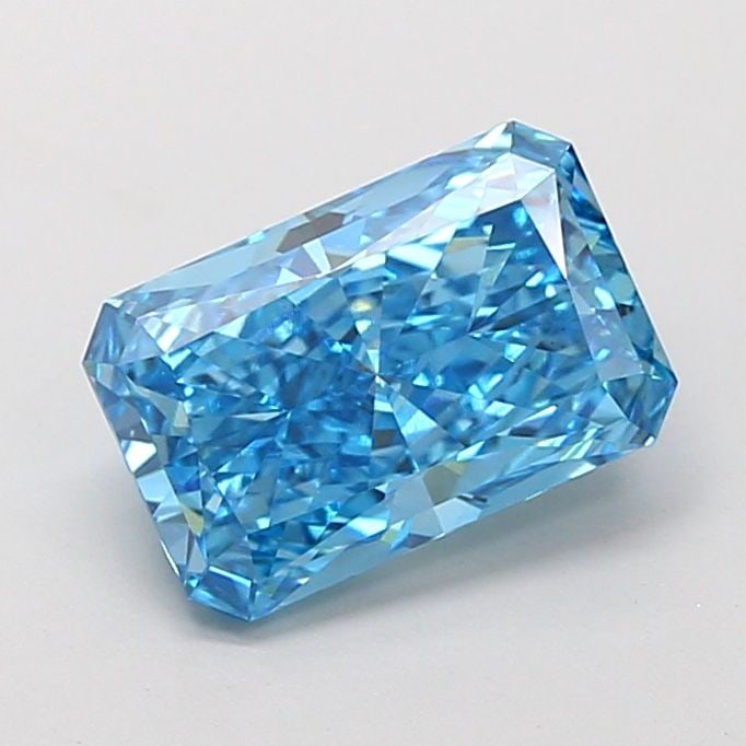 Loose Diamond - RADIANT 2.58ct Fancy Vivid Blue VS2: Loose Diamond - RADIANT 2.58ct Fancy Vivid Blue VS2 Source: This is a real non-mined Diamond that has been grown in a lab Shape: RADIANT Carats: 2.58 Color: Fancy Vivid Blue Certification: IGI Video: