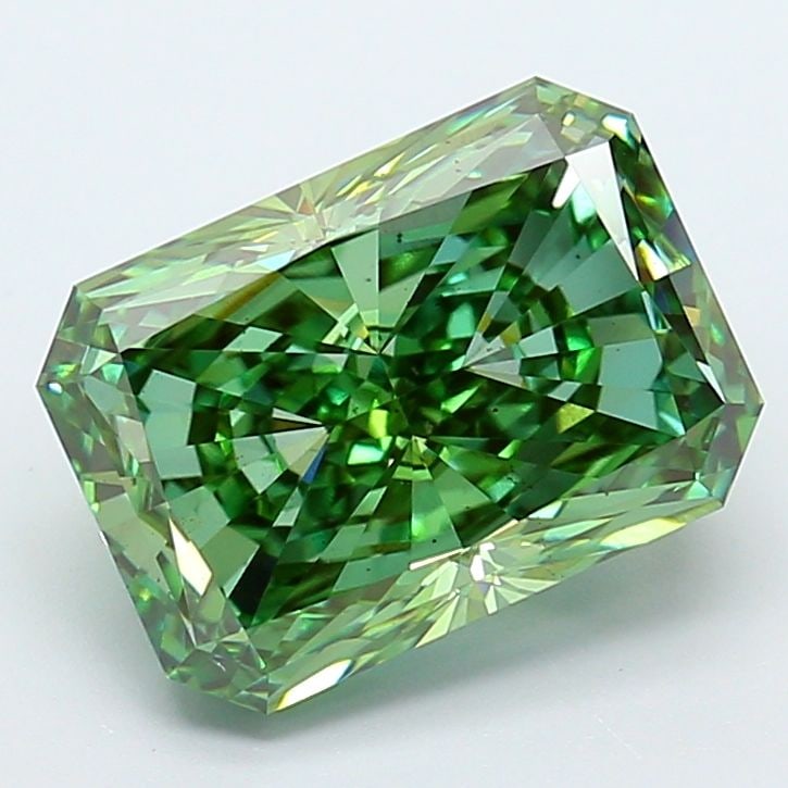 Loose Diamond - RADIANT 5.0ct Fancy Vivid Green VS2 (1 of 1)