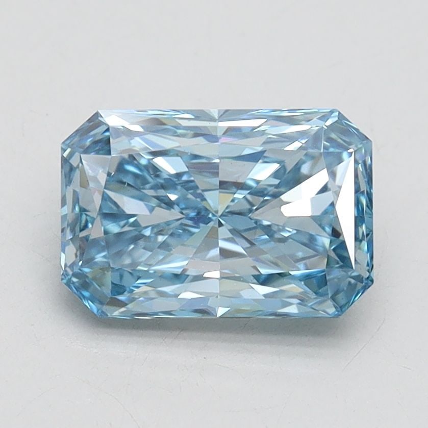 Loose Diamond - RADIANT 1.44ct Fancy Vivid Blue VS1: Loose Diamond - RADIANT 1.44ct Fancy Vivid Blue VS1 Source: This is a real non-mined Diamond that has been grown in a lab Shape: RADIANT Carats: 1.44 Color: Fancy Vivid Blue Certification: IGI Video: