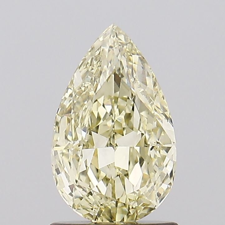 Loose Diamond - PEAR 1.1ct Fancy Light Yellow VS1: Loose Diamond - PEAR 1.1ct Fancy Light Yellow VS1 Source: This is a real non-mined Diamond that has been grown in a lab Shape: PEAR Carats: 1.1 Color: Fancy Light Yellow Certification: IGI Video: