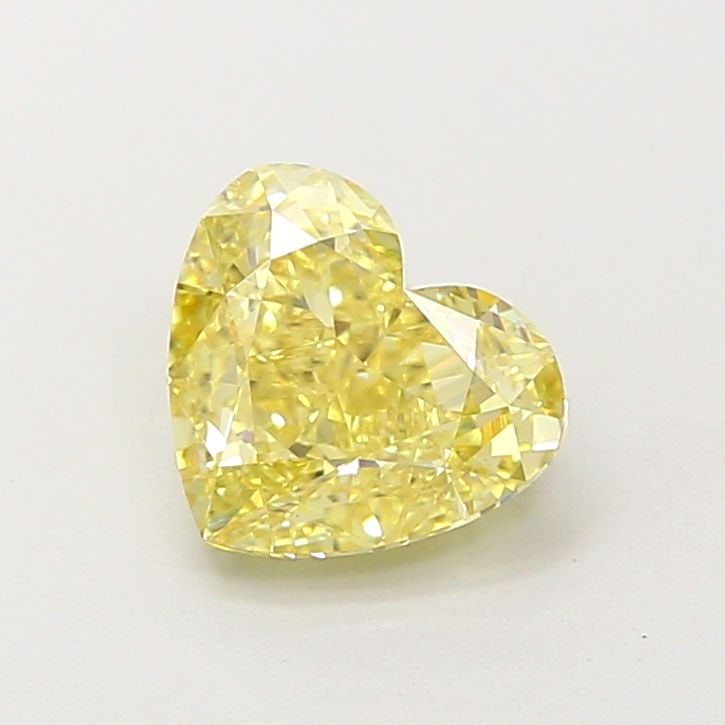 Loose Diamond - HEART 1.51ct Fancy Yellow VS1: Loose Diamond - HEART 1.51ct Fancy Yellow VS1 Source: This is a real non-mined Diamond that has been grown in a lab Shape: HEART Carats: 1.51 Color: Fancy Yellow Certification: IGI Video: