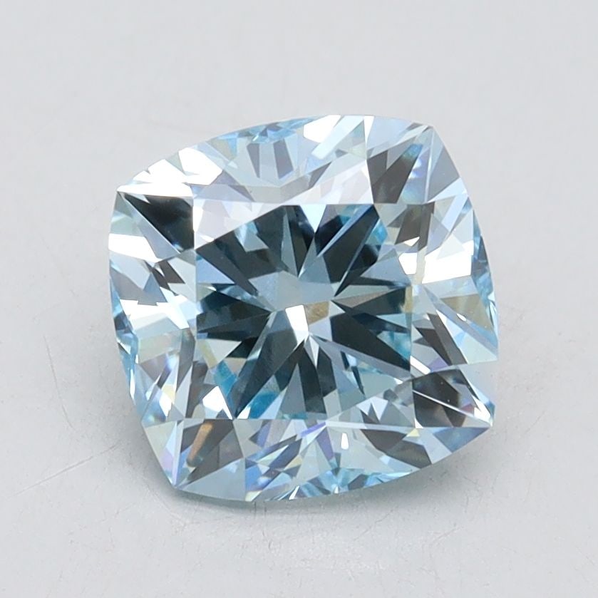 Loose Diamond - CUSHION BRILLIANT 1.82ct Fancy Intense Blue VS1: Loose Diamond - CUSHION BRILLIANT 1.82ct Fancy Intense Blue VS1 Source: This is a real non-mined Diamond that has been grown in a lab Shape: CUSHION BRILLIANT Carats: 1.82 Color: Fancy Intense Blue Ce