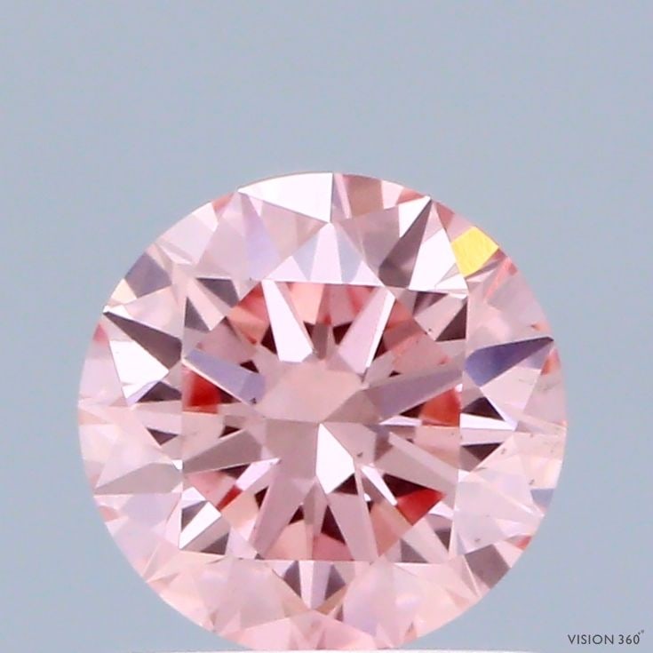 Loose Diamond - ROUND 1.05ct Fancy Vivid Pink VS1: Loose Diamond - ROUND 1.05ct Fancy Vivid Pink VS1 Source: This is a real non-mined Diamond that has been grown in a lab Shape: ROUND Carats: 1.05 Color: Fancy Vivid Pink Certification: IGI Video: