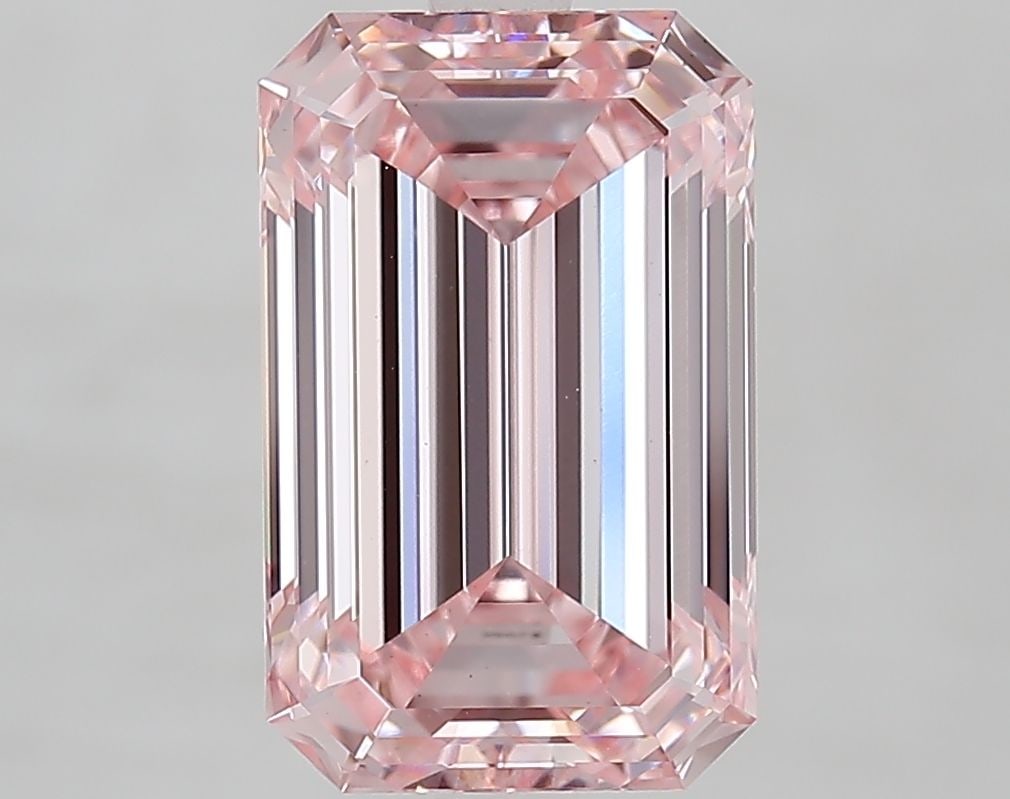 Loose Diamond - EMERALD 3.97ct Fancy Intense Pink VS1: Loose Diamond - EMERALD 3.97ct Fancy Intense Pink VS1 Source: This is a real non-mined Diamond that has been grown in a lab Shape: EMERALD Carats: 3.97 Color: Fancy Intense Pink Certification: IGI Vid