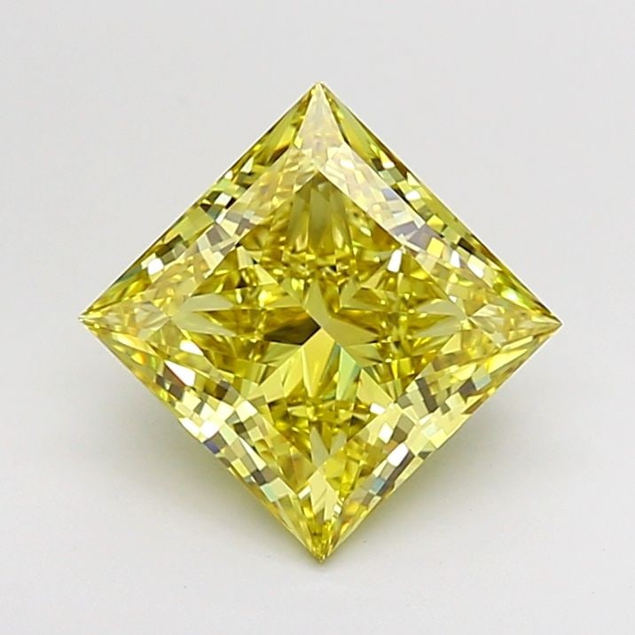 Loose Diamond - PRINCESS 3.0ct Fancy Intense Yellow VS1: Loose Diamond - PRINCESS 3.0ct Fancy Intense Yellow VS1 Source: This is a real non-mined Diamond that has been grown in a lab Shape: PRINCESS Carats: 3.0 Color: Fancy Intense Yellow Certification: IGI