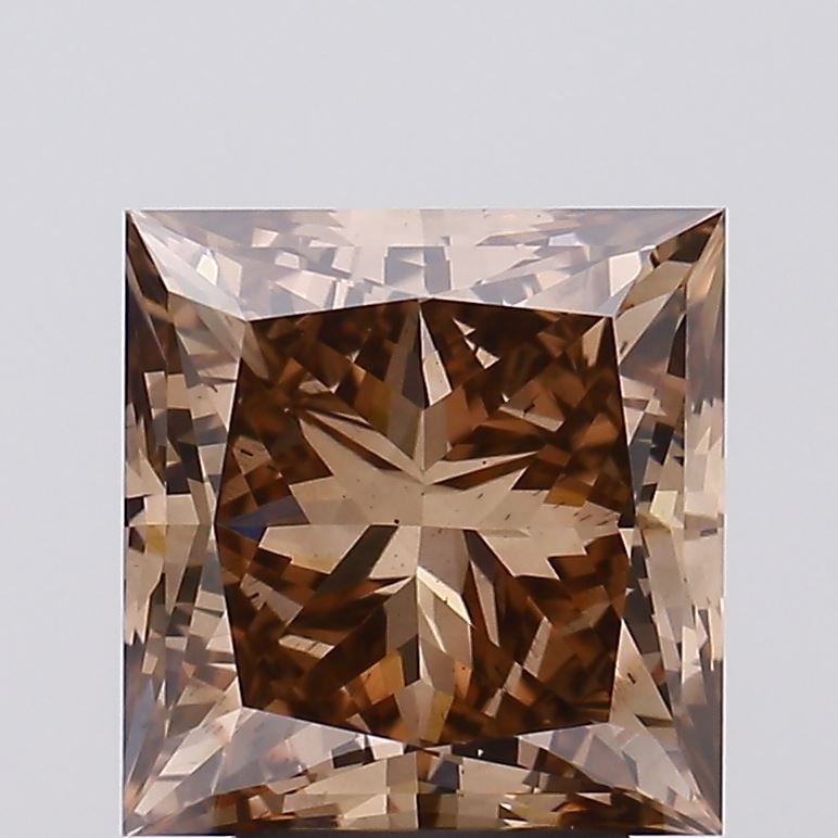 Loose Diamond - PRINCESS 4.03ct Fancy Brown SI1: Loose Diamond - PRINCESS 4.03ct Fancy Brown SI1 Source: This is a real non-mined Diamond that has been grown in a lab Shape: PRINCESS Carats: 4.03 Color: Fancy Brown Certification: IGI Video: