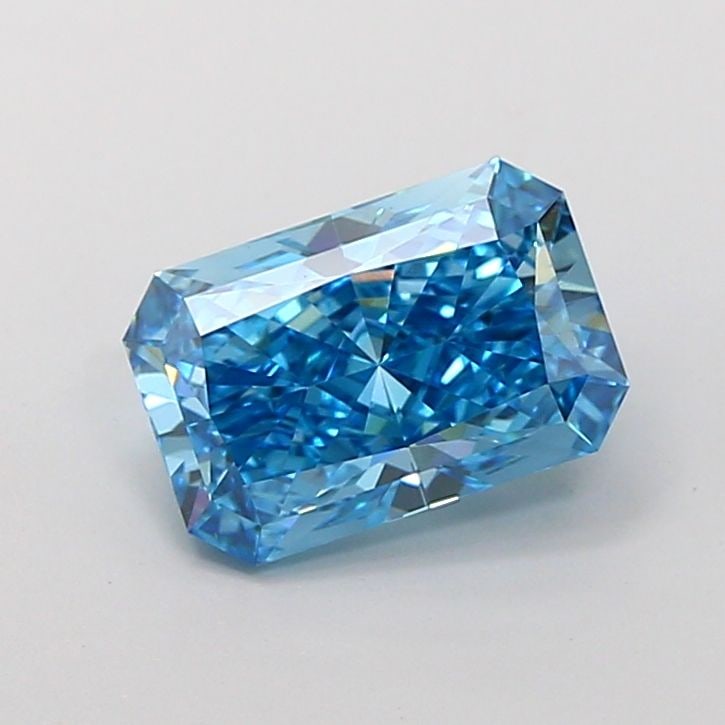 Loose Diamond - RADIANT 2.29ct Fancy Vivid Blue VS1: Loose Diamond - RADIANT 2.29ct Fancy Vivid Blue VS1 Source: This is a real non-mined Diamond that has been grown in a lab Shape: RADIANT Carats: 2.29 Color: Fancy Vivid Blue Certification: IGI Video: