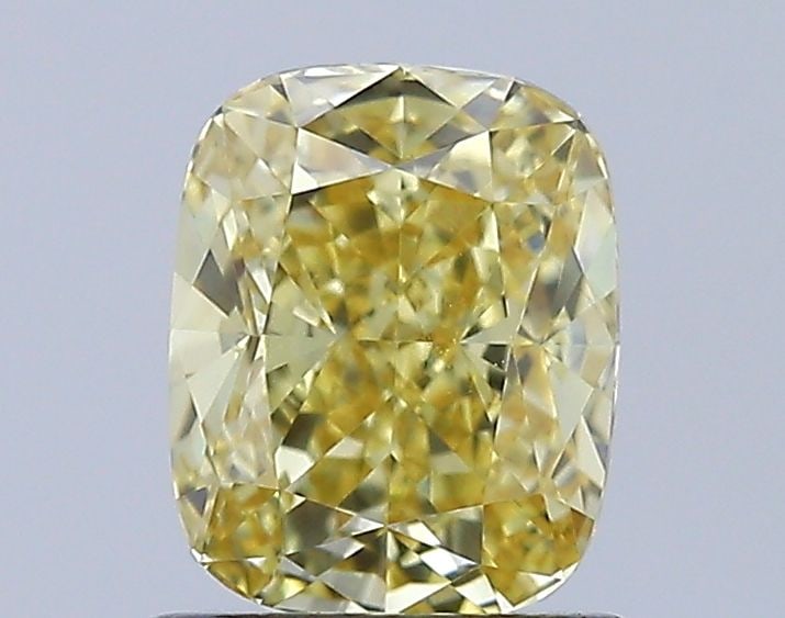 Loose Diamond - CUSHION MODIFIED 1.12ct Fancy Intense Yellow VVS2: Loose Diamond - CUSHION MODIFIED 1.12ct Fancy Intense Yellow VVS2 Source: This is a real non-mined Diamond that has been grown in a lab Shape: CUSHION MODIFIED Carats: 1.12 Color: Fancy Intense Yellow