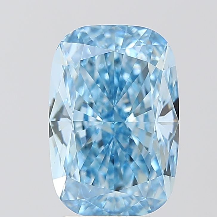 Loose Diamond - CUSHION MODIFIED 4.05ct Fancy Vivid Blue VS1: Loose Diamond - CUSHION MODIFIED 4.05ct Fancy Vivid Blue VS1 Source: This is a real non-mined Diamond that has been grown in a lab Shape: CUSHION MODIFIED Carats: 4.05 Color: Fancy Vivid Blue Certific