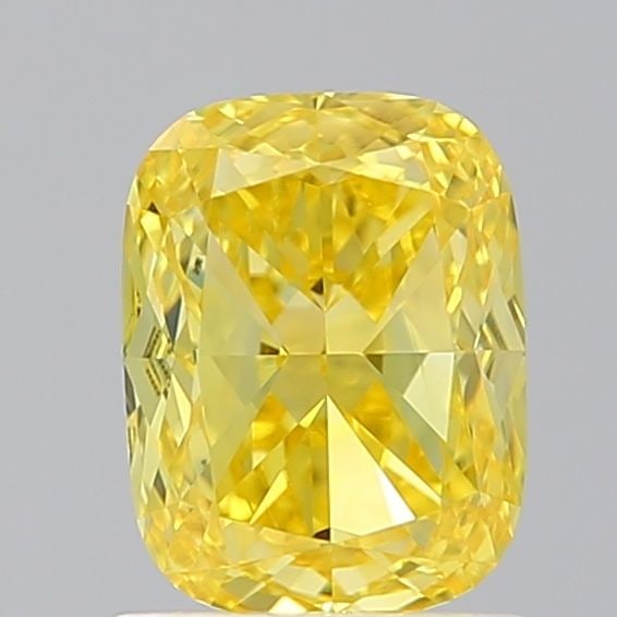 Loose Diamond - CUSHION BRILLIANT 1.51ct Fancy Vivid Yellow VS2: Loose Diamond - CUSHION BRILLIANT 1.51ct Fancy Vivid Yellow VS2 Source: This is a real non-mined Diamond that has been grown in a lab Shape: CUSHION BRILLIANT Carats: 1.51 Color: Fancy Vivid Yellow Ce