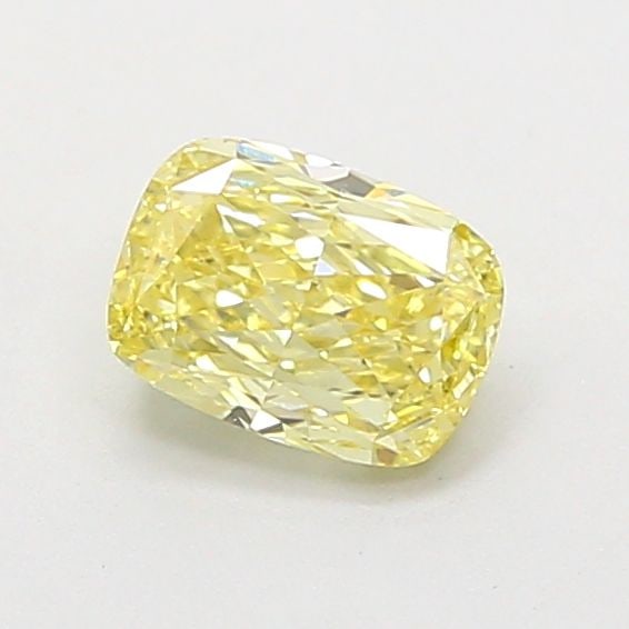 Loose Diamond - CUSHION BRILLIANT 0.78ct Fancy Vivid Yellow VS1: Loose Diamond - CUSHION BRILLIANT 0.78ct Fancy Vivid Yellow VS1 Source: This is a real non-mined Diamond that has been grown in a lab Shape: CUSHION BRILLIANT Carats: 0.78 Color: Fancy Vivid Yellow Ce