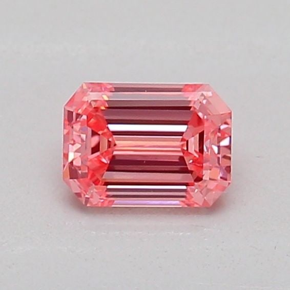 Loose Diamond - EMERALD 0.25ct Fancy Vivid Pink VS2: Loose Diamond - EMERALD 0.25ct Fancy Vivid Pink VS2 Source: This is a real non-mined Diamond that has been grown in a lab Shape: EMERALD Carats: 0.25 Color: Fancy Vivid Pink Certification: IGI