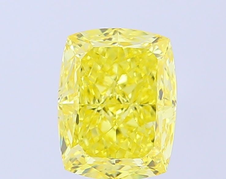 Loose Diamond - CUSHION MODIFIED 2.59ct Fancy Vivid Yellow VS1: Loose Diamond - CUSHION MODIFIED 2.59ct Fancy Vivid Yellow VS1 Source: This is a real non-mined Diamond that has been grown in a lab Shape: CUSHION MODIFIED Carats: 2.59 Color: Fancy Vivid Yellow Cert