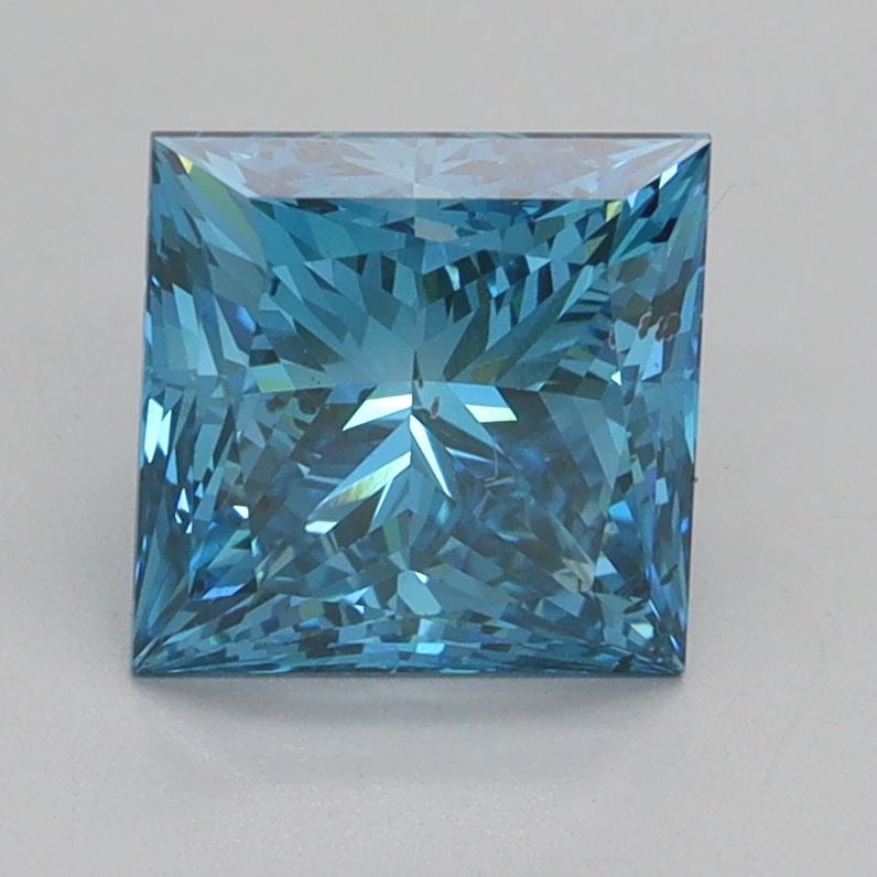 Loose Diamond - PRINCESS 2.0ct Fancy Vivid Blue SI1: Loose Diamond - PRINCESS 2.0ct Fancy Vivid Blue SI1 Source: This is a real non-mined Diamond that has been grown in a lab Shape: PRINCESS Carats: 2.0 Color: Fancy Vivid Blue Certification: IGI Video:
