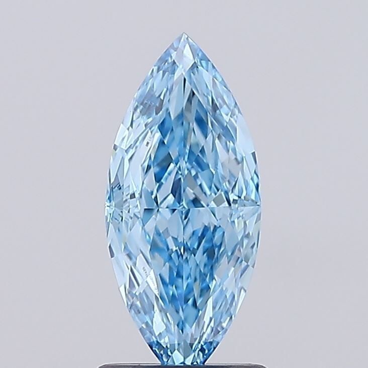 Loose Diamond - MARQUISE 1.5ct Fancy Vivid Blue VVS2: Loose Diamond - MARQUISE 1.5ct Fancy Vivid Blue VVS2 Source: This is a real non-mined Diamond that has been grown in a lab Shape: MARQUISE Carats: 1.5 Color: Fancy Vivid Blue Certification: IGI Video: