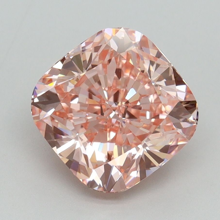 Loose Diamond - CUSHION BRILLIANT 3.01ct Fancy Vivid Pink VS1: Loose Diamond - CUSHION BRILLIANT 3.01ct Fancy Vivid Pink VS1 Source: This is a real non-mined Diamond that has been grown in a lab Shape: CUSHION BRILLIANT Carats: 3.01 Color: Fancy Vivid Pink Certif