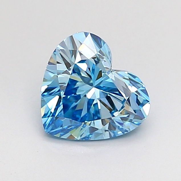 Loose Diamond - HEART 0.93ct Blue VS1: Loose Diamond - HEART 0.93ct Blue VS1 Source: This is a real non-mined Diamond that has been grown in a lab Shape: HEART Carats: 0.93 Color: Blue Certification: NONE Video: