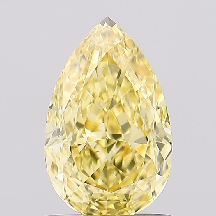 Loose Diamond - PEAR 1.13ct Fancy Intense Yellow VS2: Loose Diamond - PEAR 1.13ct Fancy Intense Yellow VS2 Source: This is a real non-mined Diamond that has been grown in a lab Shape: PEAR Carats: 1.13 Color: Fancy Intense Yellow Certification: IGI Video