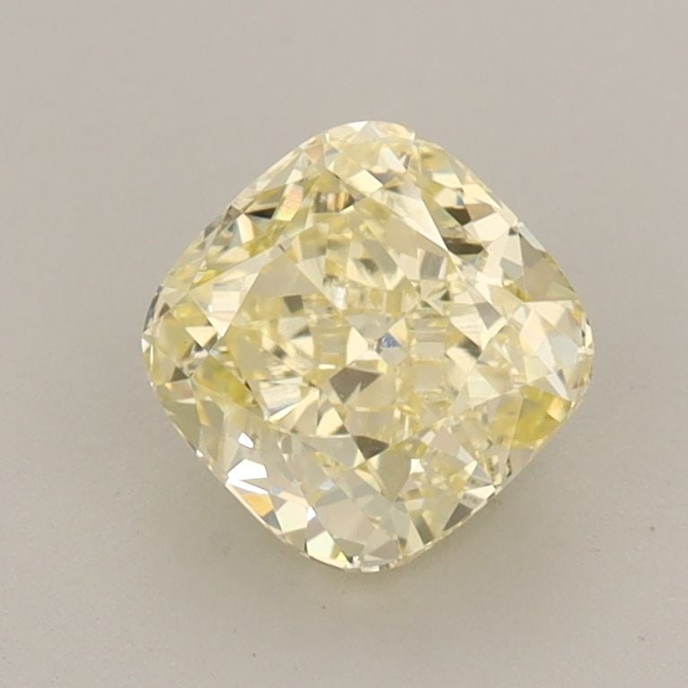 Loose Diamond - CUSHION MODIFIED 1.25ct Fancy Light Yellow VS1: Loose Diamond - CUSHION MODIFIED 1.25ct Fancy Light Yellow VS1 Source: This is a real non-mined Diamond that has been grown in a lab Shape: CUSHION MODIFIED Carats: 1.25 Color: Fancy Light Yellow Cert