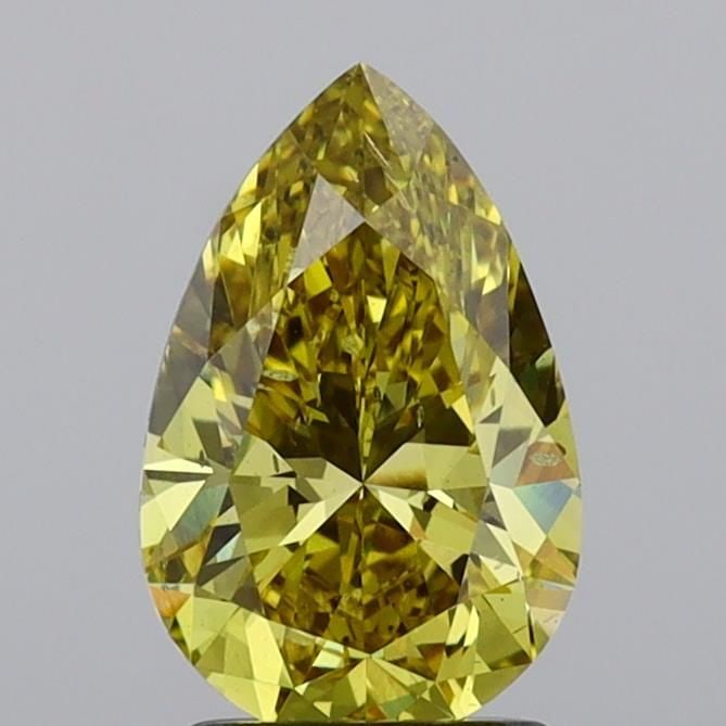 Loose Diamond - PEAR 2.0ct Fancy Vivid Yellow SI1: Loose Diamond - PEAR 2.0ct Fancy Vivid Yellow SI1 Source: This is a real non-mined Diamond that has been grown in a lab Shape: PEAR Carats: 2.0 Color: Fancy Vivid Yellow Certification: IGI Video: