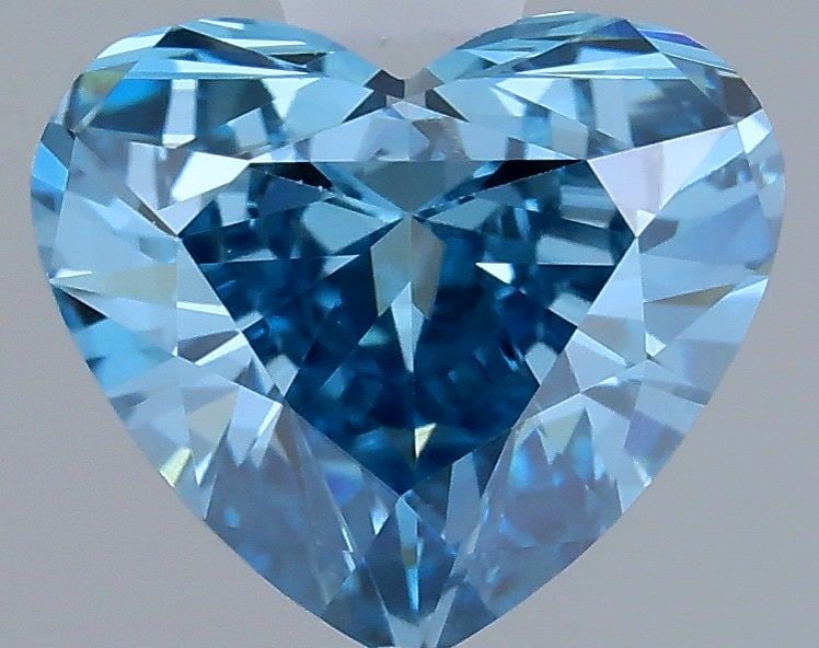 Loose Diamond - HEART 0.54ct Fancy Vivid Blue VVS2: Loose Diamond - HEART 0.54ct Fancy Vivid Blue VVS2 Source: This is a real non-mined Diamond that has been grown in a lab Shape: HEART Carats: 0.54 Color: Fancy Vivid Blue Certification: IGI Video: