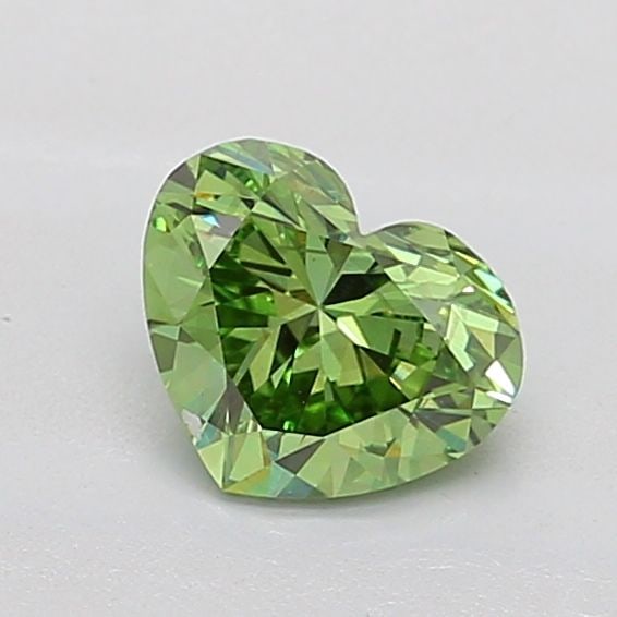 Loose Diamond - HEART 1.01ct Fancy Vivid Green VS2: Loose Diamond - HEART 1.01ct Fancy Vivid Green VS2 Source: This is a real non-mined Diamond that has been grown in a lab Shape: HEART Carats: 1.01 Color: Fancy Vivid Green Certification: IGI Video: