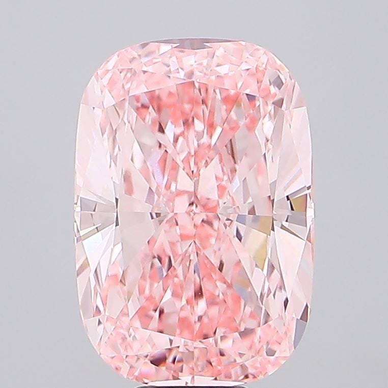 Loose Diamond - CUSHION MODIFIED 15.14ct Fancy Vivid Pink VVS2: Loose Diamond - CUSHION MODIFIED 15.14ct Fancy Vivid Pink VVS2 Source: This is a real non-mined Diamond that has been grown in a lab Shape: CUSHION MODIFIED Carats: 15.14 Color: Fancy Vivid Pink Certi