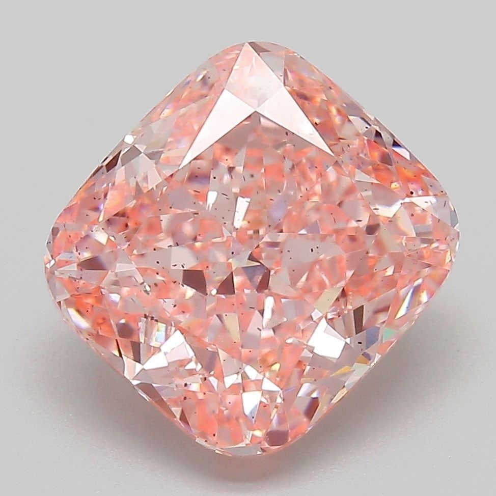 Loose Diamond - CUSHION MODIFIED 5.03ct Fancy Vivid Pink SI2: Loose Diamond - CUSHION MODIFIED 5.03ct Fancy Vivid Pink SI2 Source: This is a real non-mined Diamond that has been grown in a lab Shape: CUSHION MODIFIED Carats: 5.03 Color: Fancy Vivid Pink Certific