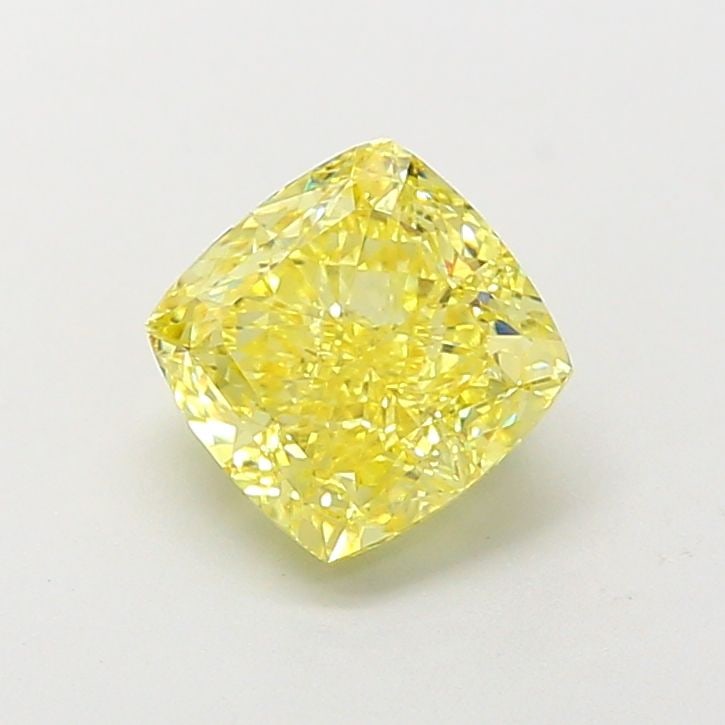 Loose Diamond - CUSHION MODIFIED 1.79ct Fancy Intense Yellow VVS2: Loose Diamond - CUSHION MODIFIED 1.79ct Fancy Intense Yellow VVS2 Source: This is a real non-mined Diamond that has been grown in a lab Shape: CUSHION MODIFIED Carats: 1.79 Color: Fancy Intense Yellow