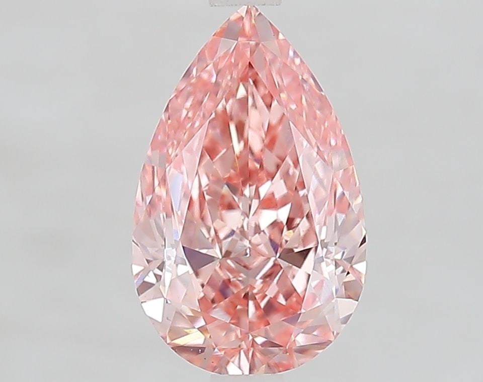 Loose Diamond - PEAR 2.56ct Fancy Vivid Pink VS1: Loose Diamond - PEAR 2.56ct Fancy Vivid Pink VS1 Source: This is a real non-mined Diamond that has been grown in a lab Shape: PEAR Carats: 2.56 Color: Fancy Vivid Pink Certification: IGI Video: