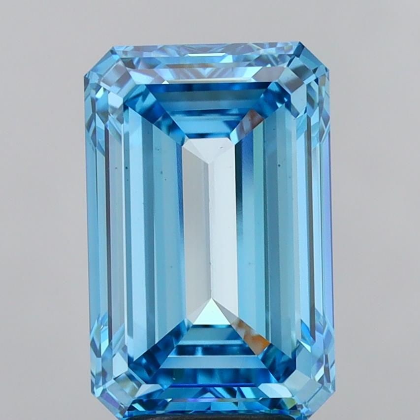 Loose Diamond - EMERALD 5.51ct Fancy Vivid Blue VS1: Loose Diamond - EMERALD 5.51ct Fancy Vivid Blue VS1 Source: This is a real non-mined Diamond that has been grown in a lab Shape: EMERALD Carats: 5.51 Color: Fancy Vivid Blue Certification: IGI Video:
