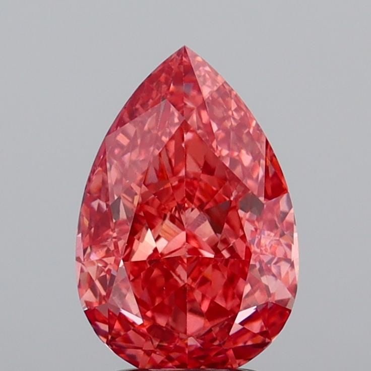 Loose Diamond - PEAR 3.04ct Fancy Vivid Pink VS1: Loose Diamond - PEAR 3.04ct Fancy Vivid Pink VS1 Source: This is a real non-mined Diamond that has been grown in a lab Shape: PEAR Carats: 3.04 Color: Fancy Vivid Pink Certification: IGI Video: