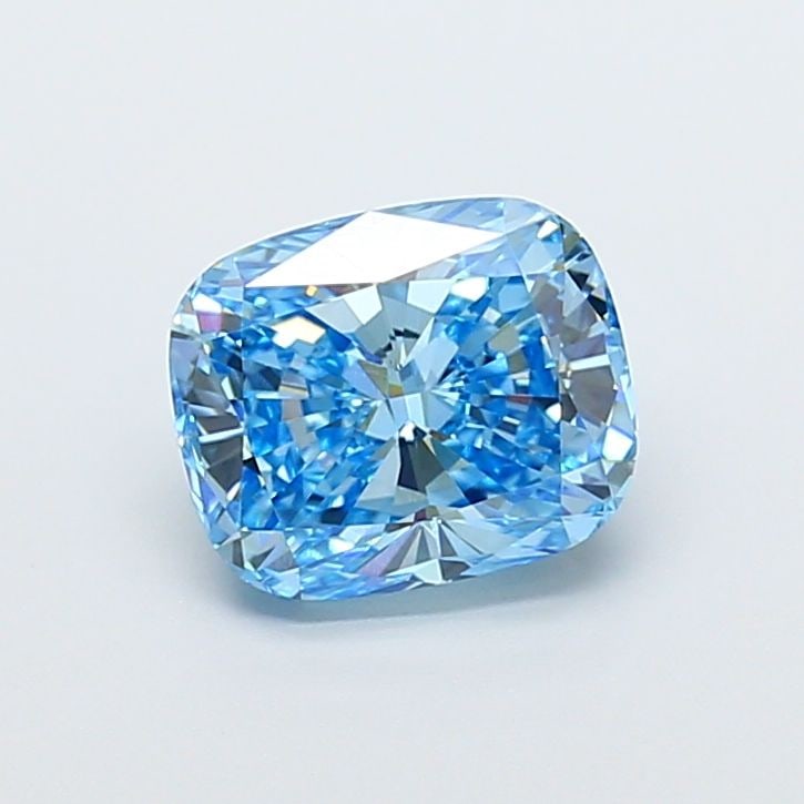 Loose Diamond - CUSHION MODIFIED 3.05ct Fancy Vivid Blue VS1: Loose Diamond - CUSHION MODIFIED 3.05ct Fancy Vivid Blue VS1 Source: This is a real non-mined Diamond that has been grown in a lab Shape: CUSHION MODIFIED Carats: 3.05 Color: Fancy Vivid Blue Certific